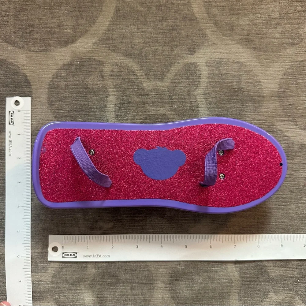 Build A Bear skateboard purple w pink glitter